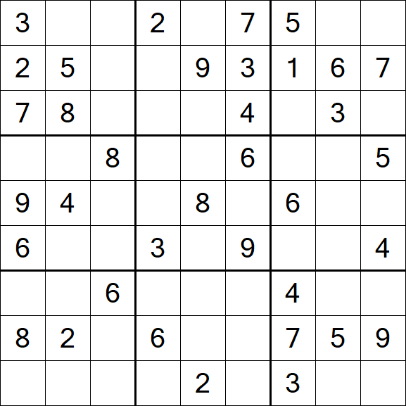 Sudoku - Médio