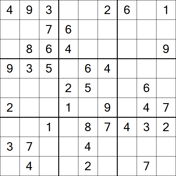 Sudoku - Moyen