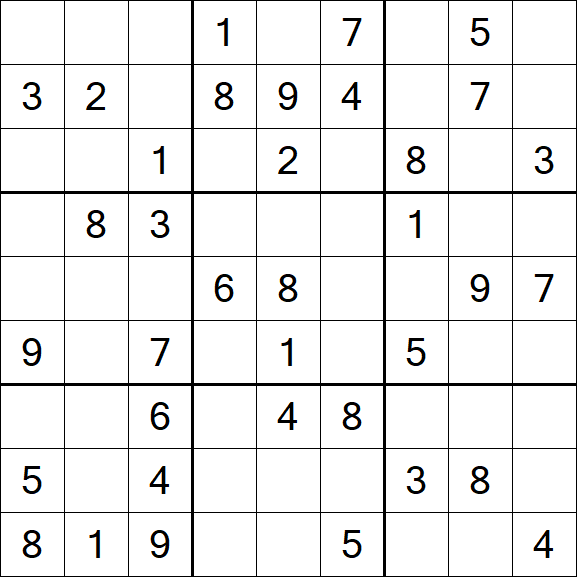 Sudoku - Moyen