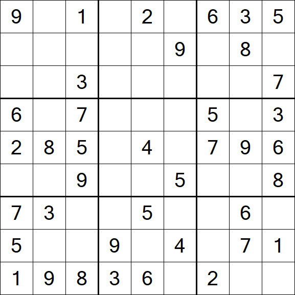 Sudoku - Moyen