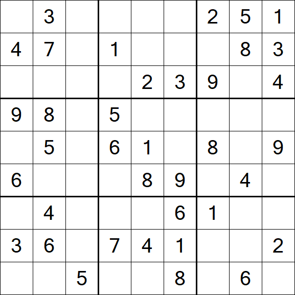 Sudoku - Medium