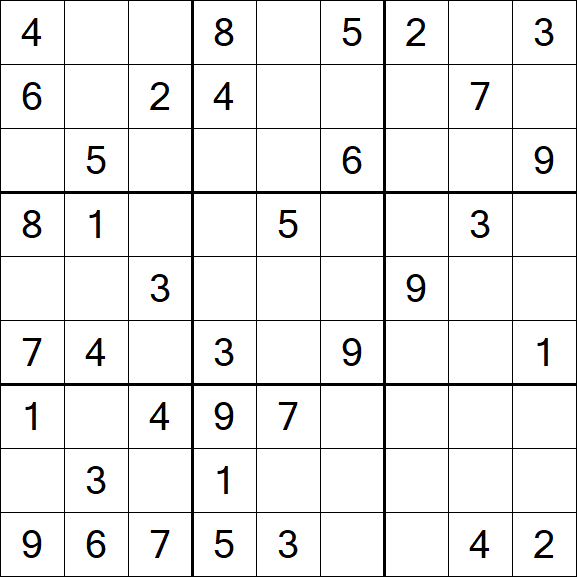 Sudoku - Medium