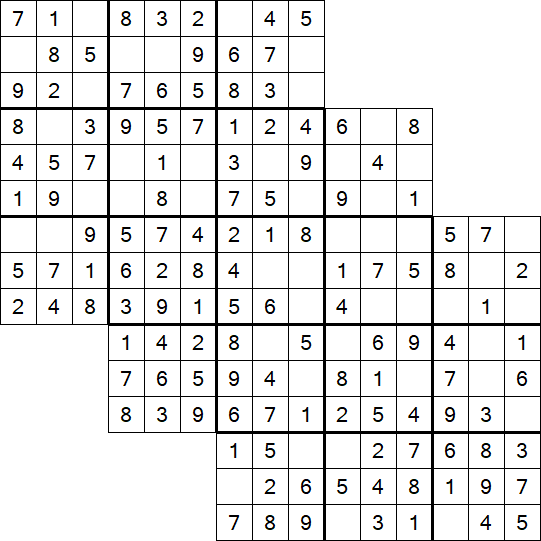 Tripledoku - Einfach