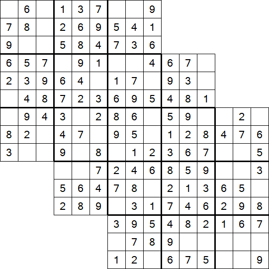 Tripledoku - Einfach