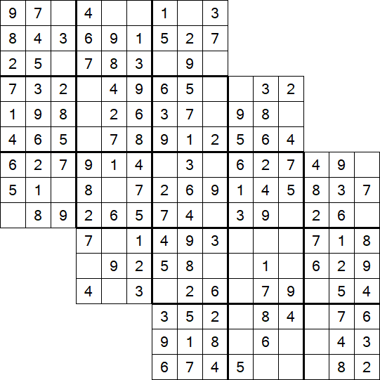 Tripledoku - Einfach