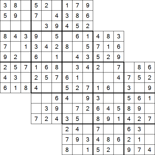 Tripledoku - Einfach