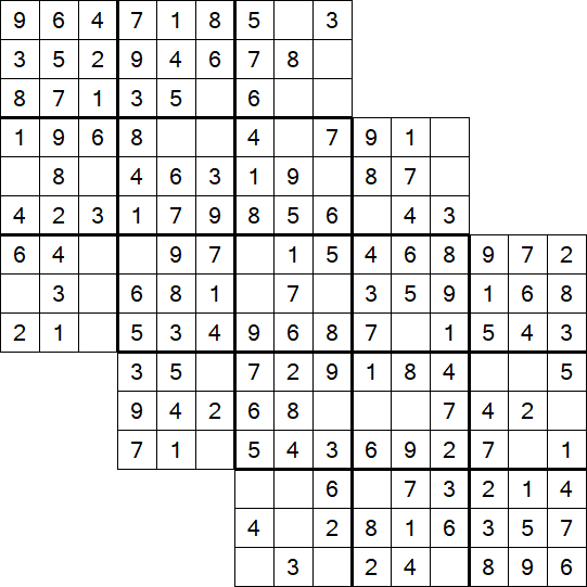 Tripledoku - Einfach