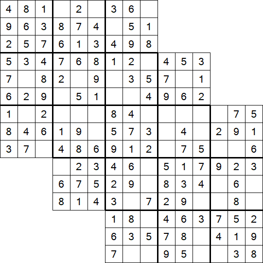 Tripledoku - Einfach