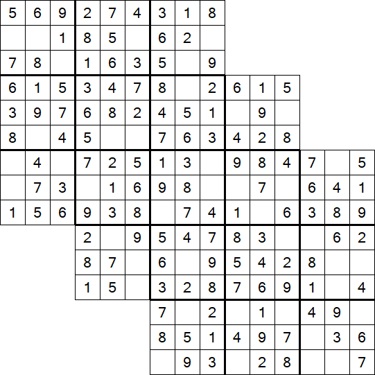 Tripledoku - Einfach