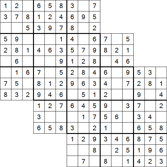 Tripledoku - Einfach