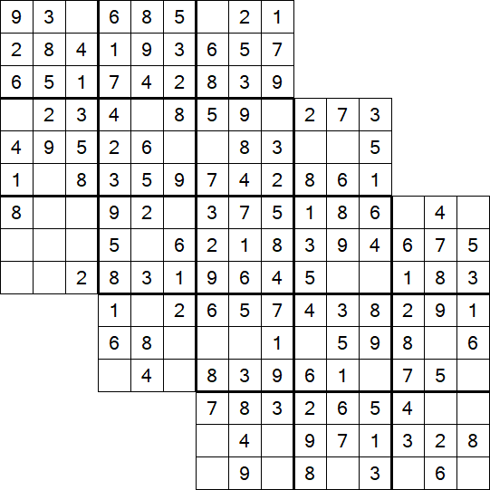 Tripledoku - Einfach