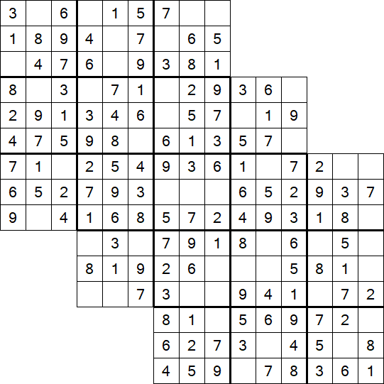 Tripledoku - Einfach