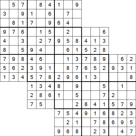 Tripledoku - Einfach