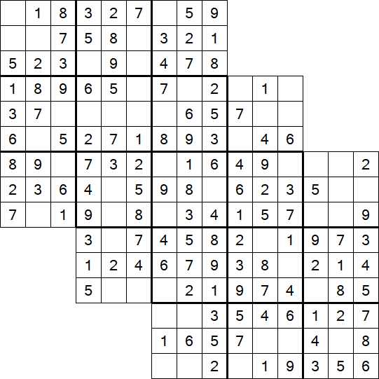 Tripledoku - Einfach