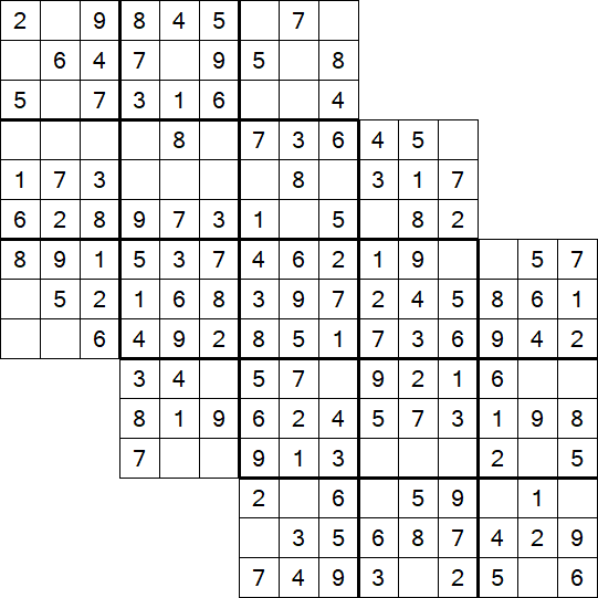 Tripledoku - Einfach