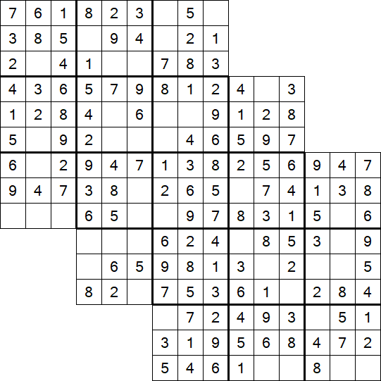 Tripledoku - Einfach