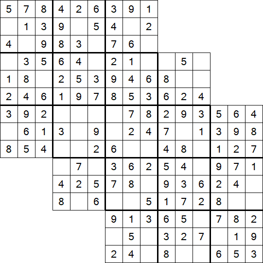 Tripledoku - Einfach