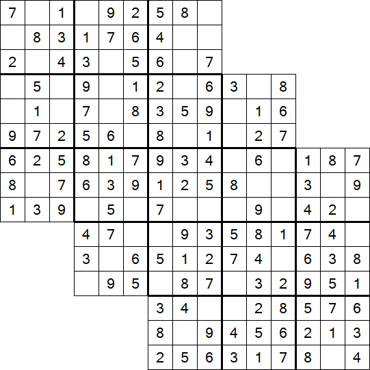 Tripledoku - Einfach