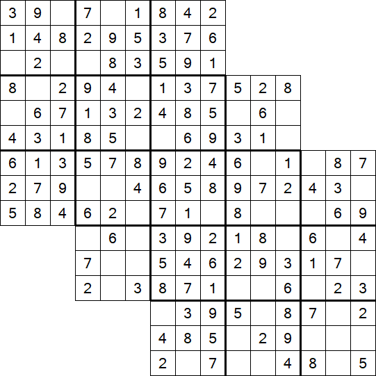 Tripledoku - Einfach