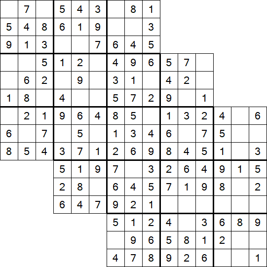 Tripledoku - Einfach