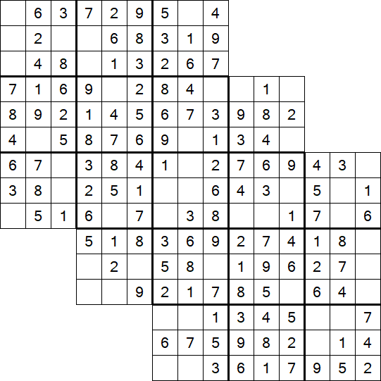 Tripledoku - Einfach