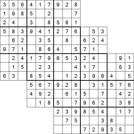 Tripledoku - Einfach