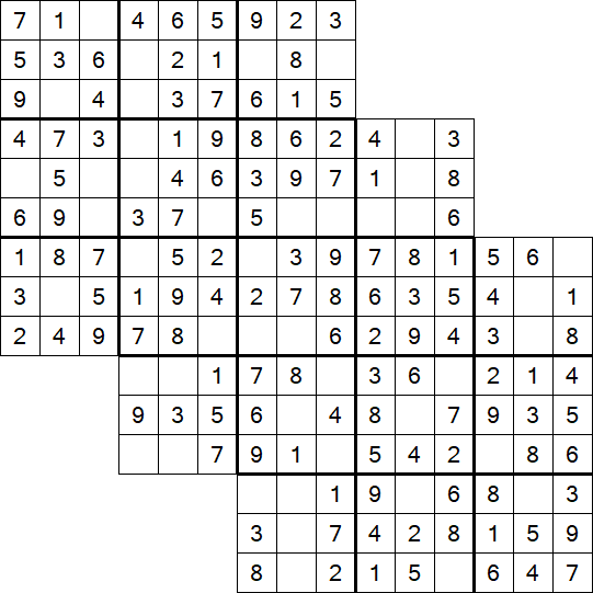 Tripledoku - Einfach