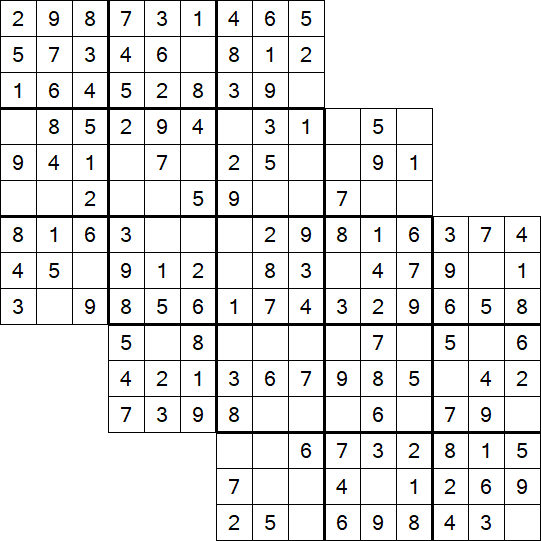 Tripledoku - Einfach