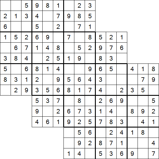 Tripledoku - Einfach