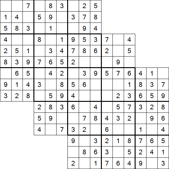 Tripledoku - Einfach