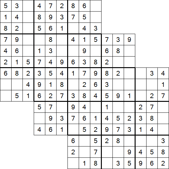 Tripledoku - Einfach