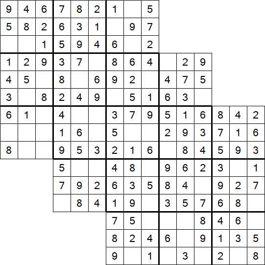 Tripledoku - Einfach