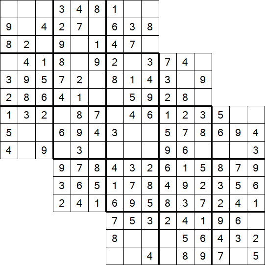 Tripledoku - Einfach