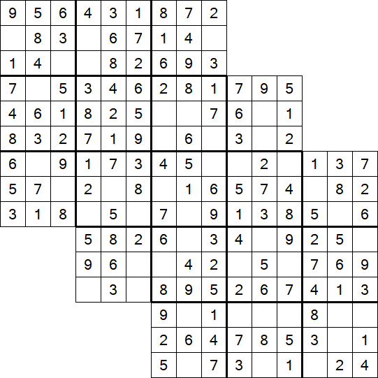 Tripledoku - Einfach