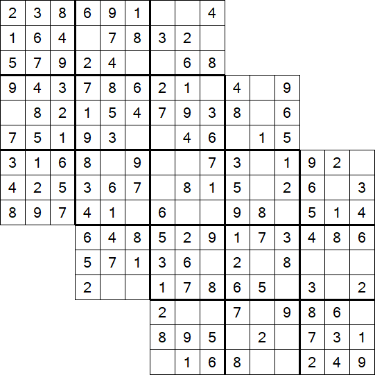 Tripledoku - Einfach