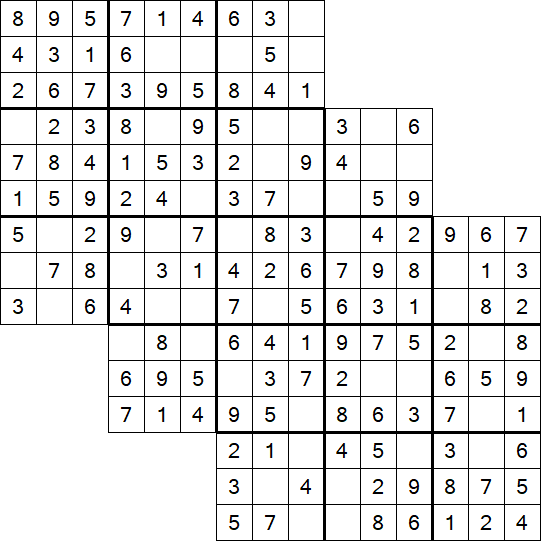 Tripledoku - Einfach