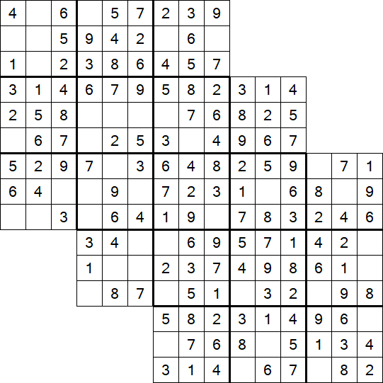 Tripledoku - Einfach