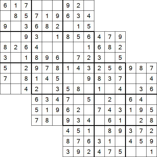 Tripledoku - Einfach