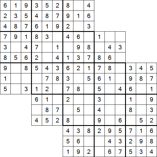 Tripledoku - Einfach