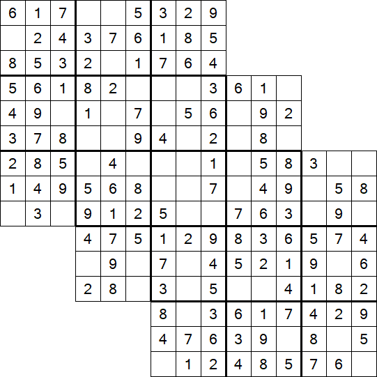 Tripledoku - Einfach