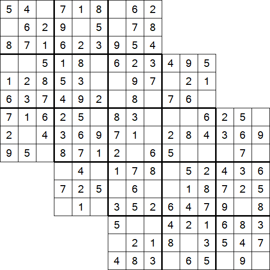 Tripledoku - Einfach