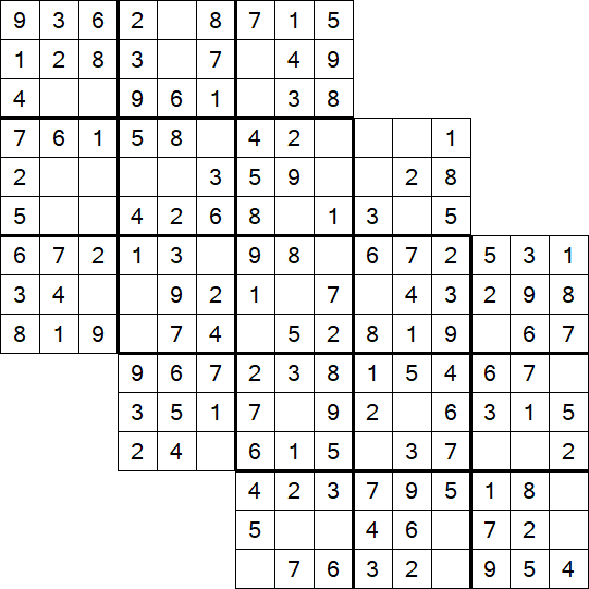 Tripledoku - Einfach