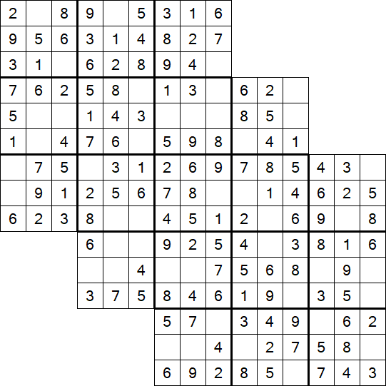 Tripledoku - Einfach