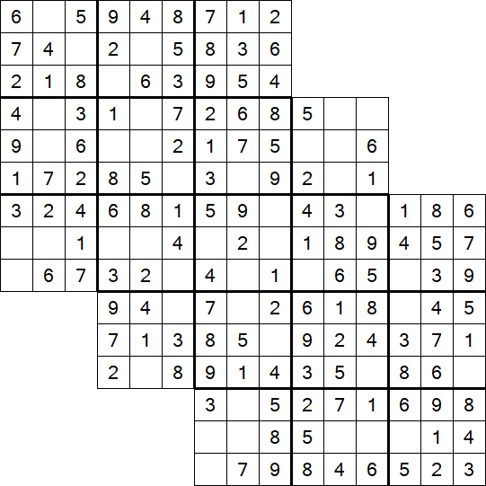 Tripledoku - Einfach