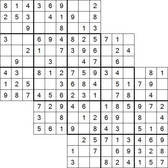 Tripledoku - Einfach