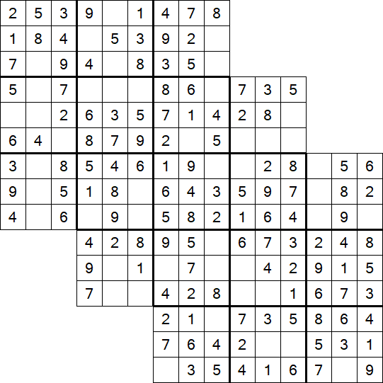 Tripledoku - Einfach