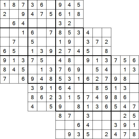 Tripledoku - Einfach