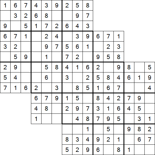 Tripledoku - Einfach