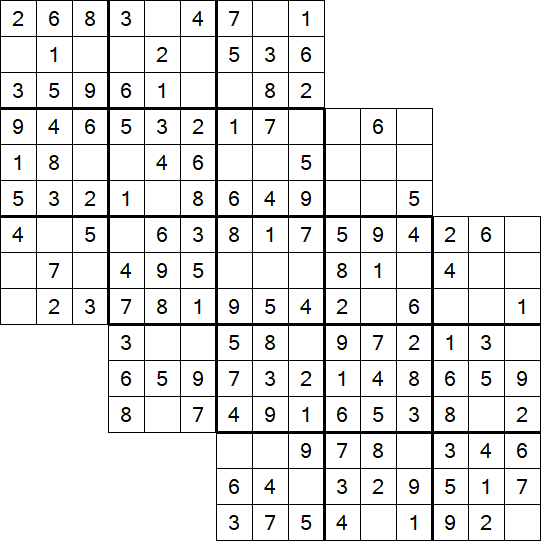 Tripledoku - Einfach