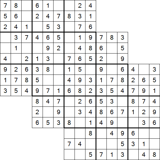 Tripledoku - Einfach